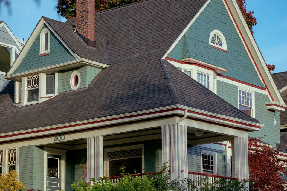A house on a Ballard-style Seattle street